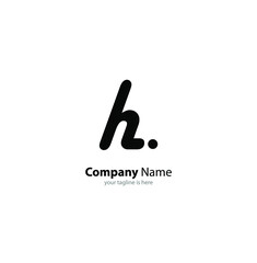 luxury letter h logo concept with white background and minimalist style