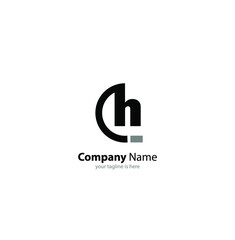 luxury letter h logo concept with white background and minimalist style