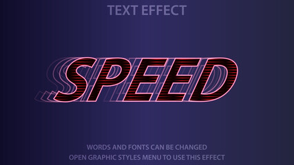 Speed text effect template.
Editable.
EPS 10