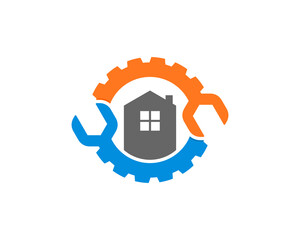 Circular wrench with house in the middle