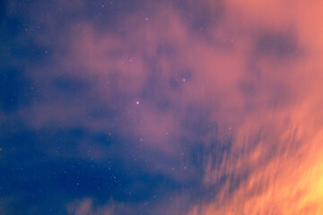 time lapse clouds and the midnight sky 