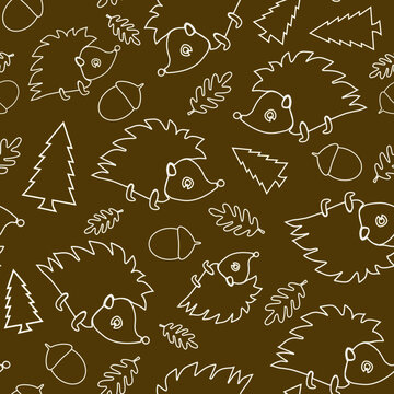Line Hedgehogs in the Woods