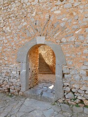 Internal doors in the Palamidi fortress at Nafplio, Greece