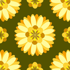 Obraz premium Inspired by Memory of Grandma's Retro Wallpaper