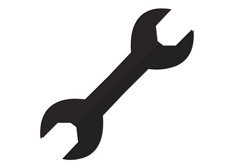 wrench isolated on white