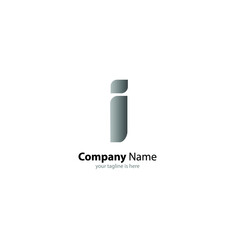 letter i logo modern concept for company  with white background