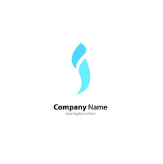letter i logo modern concept for company  with white background