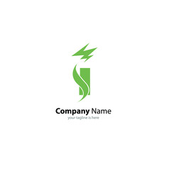 letter i logo modern concept for company  with white background