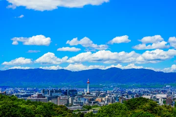 Photo sur Plexiglas Kyoto 京都市の街並み 展望