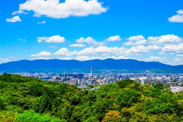 Fototapeten 京都市の街並み 展望 © beeboys