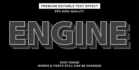 Editable text effect engine