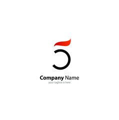 letter j elegant logo concept for company with white background