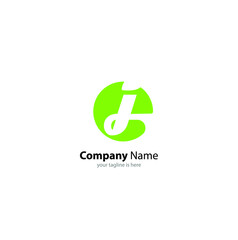 letter j elegant logo concept for company with white background