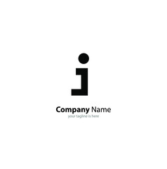 letter j elegant logo concept for company with white background