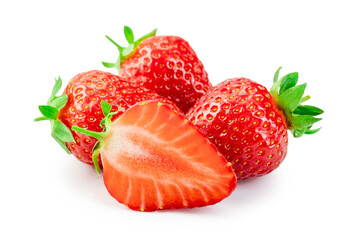strawberry isolated on white background
