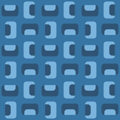 Rounded abstract seamless pattern - accent for any surfaces.