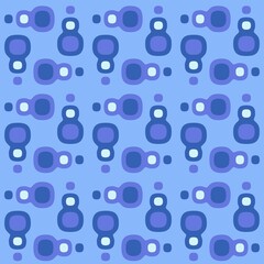 Rounded abstract seamless pattern - accent for any surfaces.