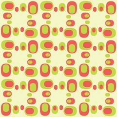 Rounded abstract seamless pattern - accent for any surfaces.