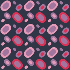 Rounded abstract seamless pattern - accent for any surfaces.