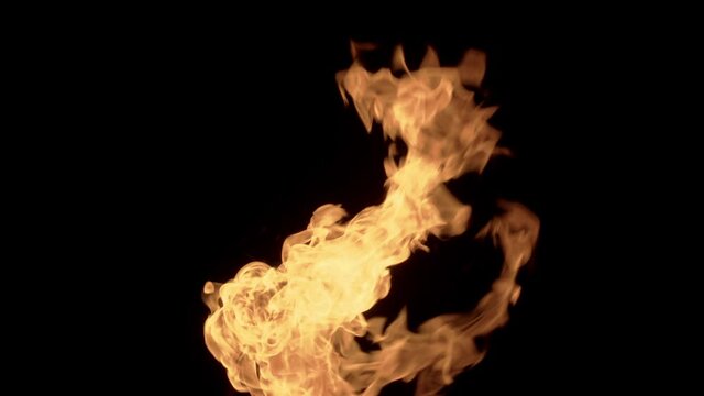 Engulfed fire stick emmiting array of heat and flame