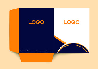 Business folder design cover template, layout for of text and photos, the universal concept cover for a catalog, booklet, leaflet, banners, vector background.