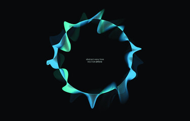 Abstract Wavy Lines Background Illustration Vector Image