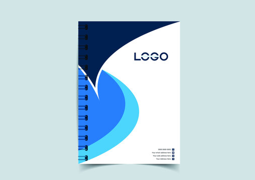 Minimal vector abstract cover notebook design. Planner and diary cover for print. Abstract design for copybook brochures and school books. Notebook paper. Brochure, book, magazine template