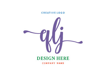 Fototapeta na wymiar QLJlettering logo is simple, easy to understand and authoritative