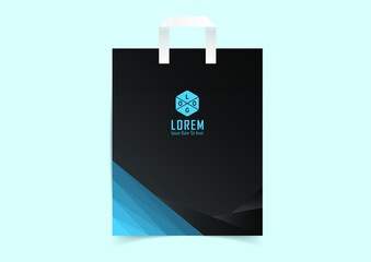 Corporate Paper Shopping Bag Design, Realistic Shopping Bag design for branding and corporate identity design.