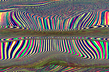 Glitch universe background. Old TV screen error. Digital pixel noise abstract design. Photo glitch. Television signal fail. Technical problem grunge wallpaper. Colorful noise - 446554326