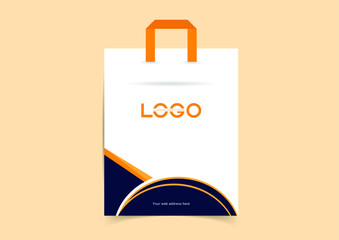 Realistic Shopping Bag design for branding and corporate identity design.