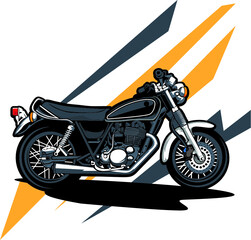 illustration of an motorcycle