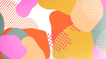pop color paint splash pattern geometric design trendy  background