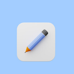 3d illustration of element user interface ui simple icon