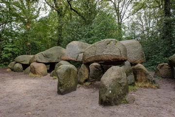 Foto op Canvas The largest Dutch dolmen in Borger, province of Drenthe, The Netherlands © Holland-PhotostockNL