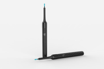 Timesiso Comfortable Visual Electric Earwax Cleaner Camera 1080P Wireless Ear Otoscope. 3d illustration