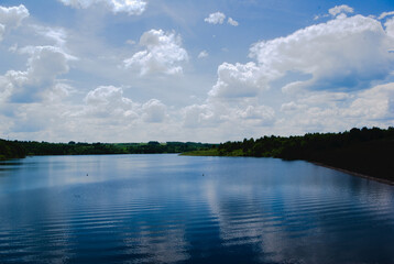 clouds over the lake