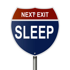 Rendering of a yellow highway sign