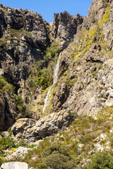 Fototapeta na wymiar Waterfall in the Bain's Kloof close to Wellington in the Western Cape of South Africa