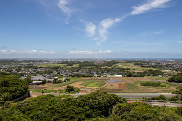 Fototapeta premium 地球の丸く見える丘展望館