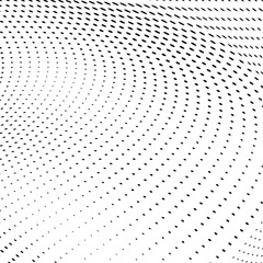 Abstract halftone wave dotted background
