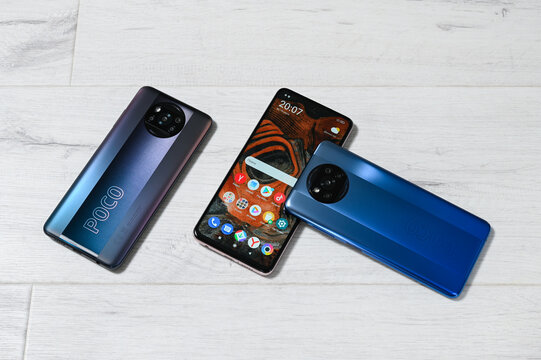 Smartphone POCO X3 Pro in Russia, Moscow, May 28, 2021.
