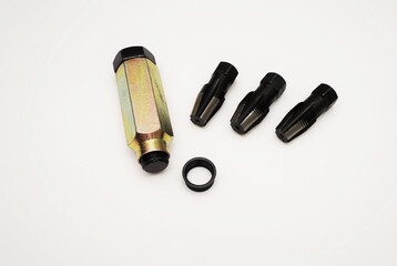 Repair kit for lambda probe thread taps on a white background