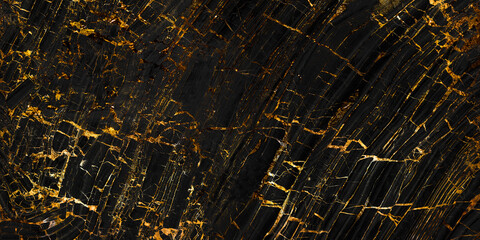 Fototapety  Włochy Protoro Czarno-złoty marmur, czarny marmur ze złotymi żyłkami, naturalny wzór Portoro na tle, abstrakcyjny czarno-złoty, czarny i żółty marmur, marmurowa tekstura kamienia o wysokim połysku.