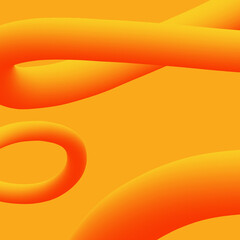 3D Orange Background