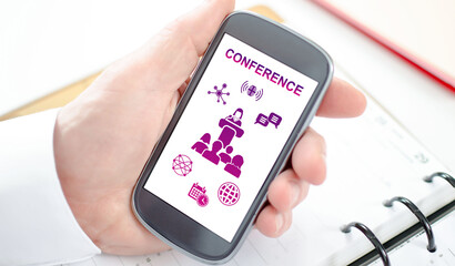 Conference concept on a smartphone