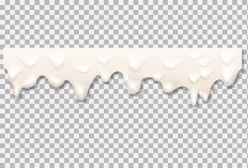 Liquid cream white texture. Vector