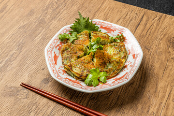 大根餅　中華点心　Dim Sum of turnip cake Chinese cuisine 