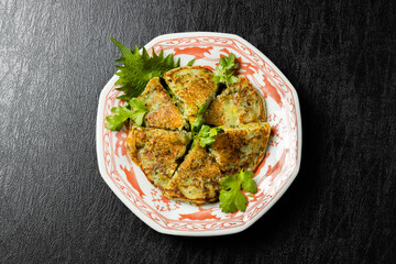 大根餅　中華点心　Dim Sum of turnip cake Chinese cuisine 