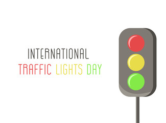 International Traffic Light's Day. Vector illustration